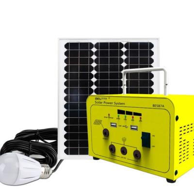 China Guangzhou Factory Solar Panel 10W 10A Home Home Lighting System for sale