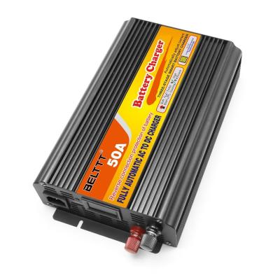 China Best Price Standard Portable 12V Three Stage Lead Acid Battery Intelligent 50A Battery Charger for sale