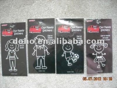 China Windshield Stickers Wholesale Funny Family Stickers--MOM.DAD.BOY.GIRL for sale