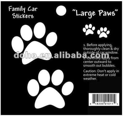 China Body Stickers Most Popular Vinyl Decals (Big Paws) --CAD 7816 for sale