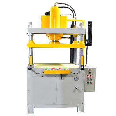 China Manufacturing Plant Four column double cylinder cutting hydraulic press Precision four pillar car foot pad leather cutting machine for sale