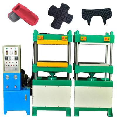 China Manufacturing Plant One drag two cold and hot press forming machine Small four column EVA cold and hot press hydraulic press for sale