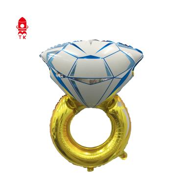 China Diamond Ring decoration hot salewedding 56cm*85cm/55cm*71cm two design foil balloon for sale