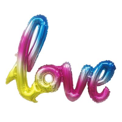 China Gift Toy Letter Like Aluminum Foil Balloon Suitable For Wedding Valentines Day for sale