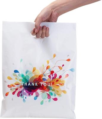 China China Recyclable Factory Customized Eco Friendly HDPE Plastic Packaging Bags Boutique Retail Shopping Bag With Logo Printed for sale