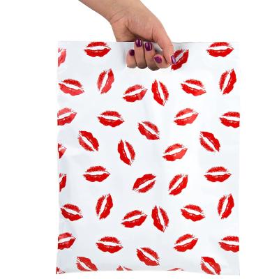 China Professional Factory Recyclable Customized Eco Friendly Die Cut Shopping Handle Plastic Bag With Logo for sale