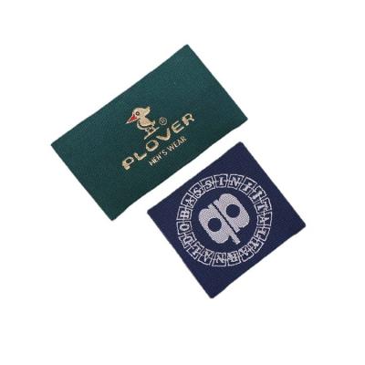 China Custom Name Logo Woven Label Garment Sewing Tags Brand Viable Luxury Damask for T-shirt for sale