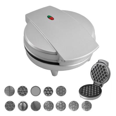 China Adjustable Thermostat Electric Hot Sale Waffle Maker With 13 Detachable Plates For Choose for sale