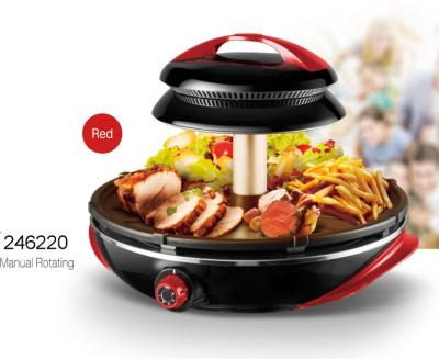 China Household Innovative 1300W Indoor Easy Grill Round Halogen Grill for sale