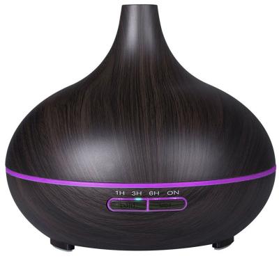 China Household Large Capacity 500ML Humidifier Diffuser Wood Ultrasonic Essential Oil Diffuser for sale