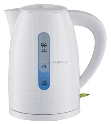 China 2016 NEW Cheapest 360 Degree Low Water Electric Kettles / Cordless Rotation / Plastic / 1.7L Kettle for sale