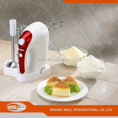 China Multifunctional Electric Egg Beater Ejector Knob 5 Speeds Soup Electric Egg Mixer Blender Set for sale