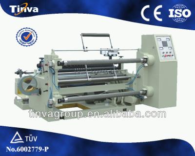 China Plastic film and paper c plastic sheet / paper roll slitter machine for sale