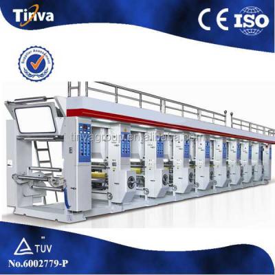 China Automatic BOPP 8 Color Speed ​​Gravure Plastic Bag Printing Machine Middle Price for sale