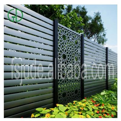 China GD modern home balcony awning awning diy modern slat privacy design portable easily assembled CE cast iron used aluminum fence panels for sale