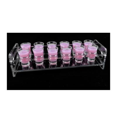 China champagne clear acrylic Tray With Handles serving table 210709-02 for sale