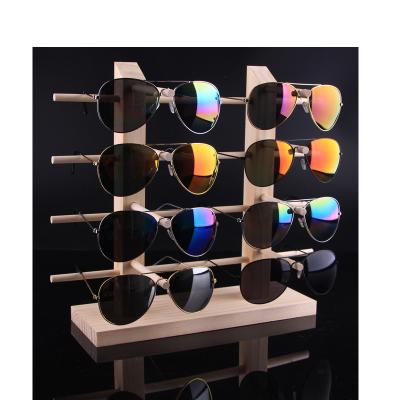 China wholesale natural bamboo wall mounted wooden glasses stand sunglasses stand 210719-02 for sale