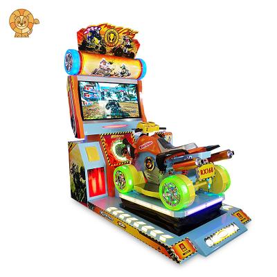 China Metal Advanced Technology Crazy Four Wheeler simulator Racing Car Game Machine Racing Arcade Video Car Racing Game Machine for sale