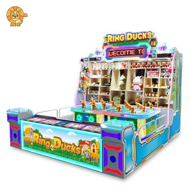 China Wood+Metal+Acrylic Professional Factory Good Quality Ring Ducks Duck Pond Carnival Game High Income Gift Machine Carnival Game for sale