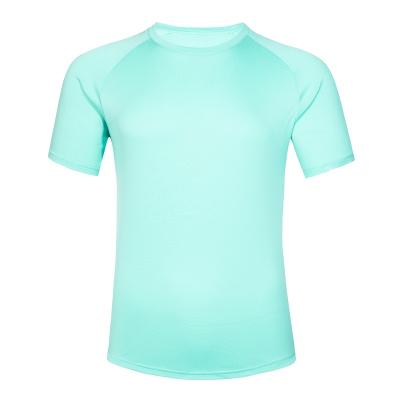 China Best Selling Men's Breathable GYM Wear Nylon Male Sports Spandex Top Short Sleeves T-Shirt for sale