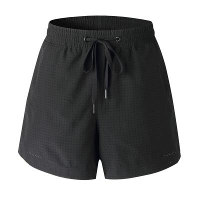 China Summer Breathable Polyester Splice Meshed Breathable 2in 1 Jogger Sport Shorts Athletic Training Shorts Women for sale