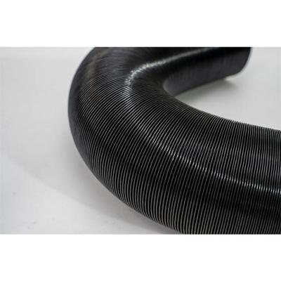 China Car Air Conditioner System 76-600mm Black Aluminum Foil Flexible Diesel Air Heater Ducting Hose for sale