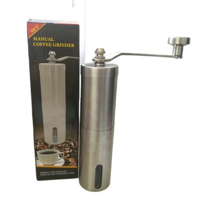 China Amazon FBA Viable Top Selling High Quality Adjustable Manual Coffee Brushed Burr Coffee Stainless Steel Premium Ceramic Coffee Grinder for sale