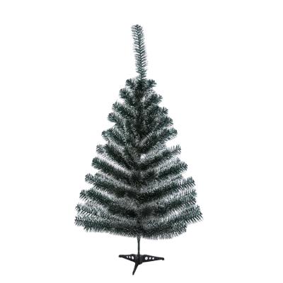 China Hot High Quality Amazon Factory Price Chirstmas Decor 120cm 4ft Green and White Decorative Artificial Christmas Tree for sale