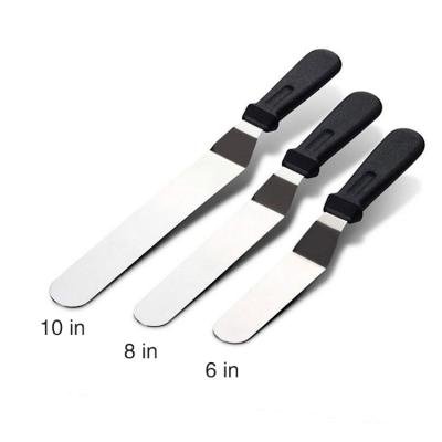 China Easily Cleaned 8 Inch Amazon Top Selling Cake Decorating Spatula Stainless Steel Icing Angled Offset Icing Spatulas for sale