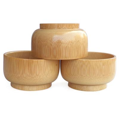 China Sustainable Hot Selling Amazon Rice Soup Bowl Food Container Kitchen Utensil Eco-friendly Natural Wooden Tableware High Quality Wooden Bowl for sale