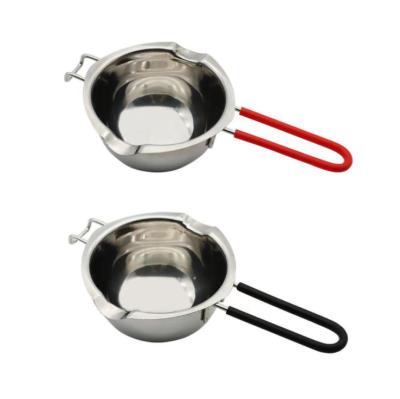 China Double Boiler Amazon Factory Cake Tools 304 Stainless Steel Double Boiler, Butter Warmer, Chocolate Crucible For Wax Cheese Melting Bowl for sale