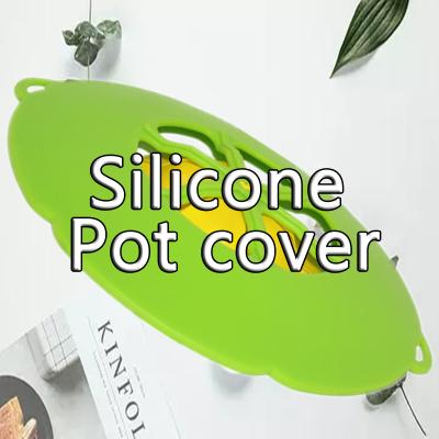 China Sustainable New Design Silicone Steamer Pot Lids Flip Cap Lid Cover Boat Kitchen Suction Bowl Covers Cookware Part Customized Logo 26cm for sale