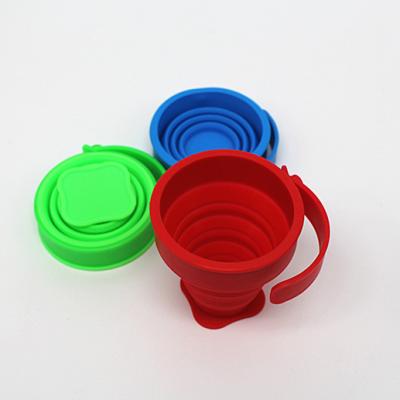 China Amazon Viable Hot Online Product Colorful Silicone Folding Cup Telescopic Collapsible Silicone Coffee Travel Collapsible Coffee Cup for sale