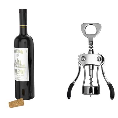 China Amazon Viable Top Selling High Quality Multifunctional Manual Zinc Alloy Beer Wine Bottle Opener Wine Corkscrew for sale