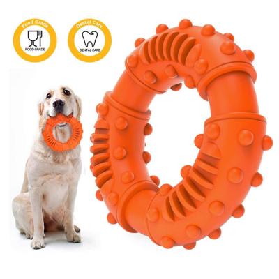 China 2022 New DevelopedAmazon Viable Dog Toy Bite Resistant Pet Accessories Supplies And Wear-Resistant Rubber Dog Ring Pet Toys Molar for sale