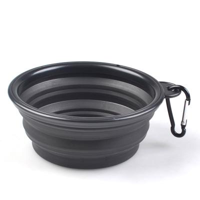 China New Type Viable Outdoor Pet Cat and Dog Supplies Travel Silicone Pet Dog Feeding Water Bowl Collapsible Pet Bowl for sale