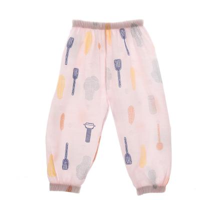 China Breathable high quality cotton lovely kids pants high elastic waist summer baby pants pants for kids for sale