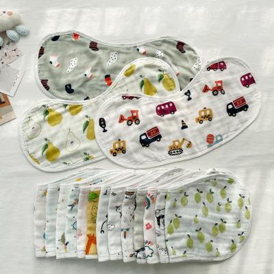 China New Antibacterial Wholesale Printing Super Soft Baby Burp Fabrics Cotton Waterproof Bamboo Baby Bibs for sale