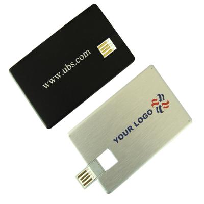 China Modern Design USB 3.0 Credit Card USB Flash Drive Waterproof Aluminum Car Flash USB Driver for sale