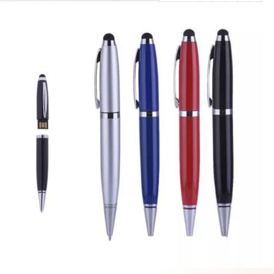 China Plastic Custom Logo Multifunction 3 In 1 Laser Pointer Metal Ball Pen Usb Flash Drive 8 Gb 16gb With Touch Pen for sale