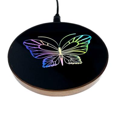 China Custom OEM QI Image Smartphone 10W Car Phone Charger Fast Glass Auto Wireless Charger Wireless Charger QI Wireless Charger for sale