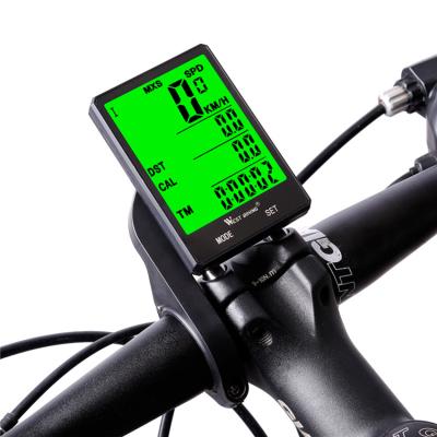 China Westbike MTB Road Bike 2.8 Inch Wireless Digital Speedometer Odometer Cycling Bike Waterproof Cable Cycling Computer with LCD Display Rate for sale