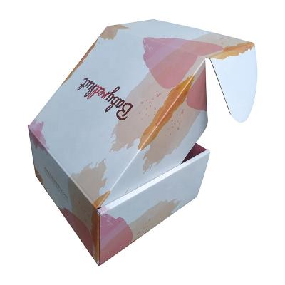 China Recyclable Custom Logo Makeup Packaging Mail Delivery Shipping Boxes Printed Corrugated Cardboard Paper for sale