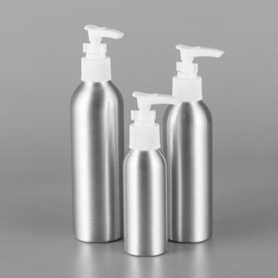 China Cosmetic Empty Shampoo And Conditioner Bottles 30ml-500ml Clip Pump Emulsion Storage Recyclable Shower Lotion Cosmetics Aluminum Bottle for sale