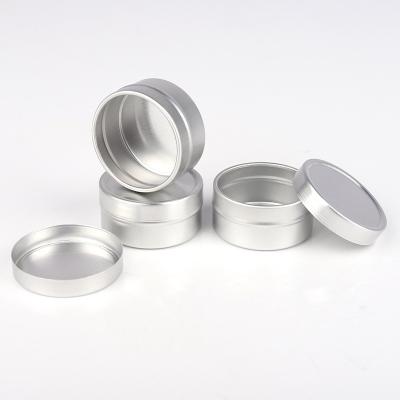 China Recyclable 30g 50g 100g Screw Top Metal Containers Aluminum Tin Can with Lids Aluminum Jar Ointment Cosmetics Cream Aluminum Box Candle for sale