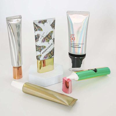 China Cosmetic LVFENG Custom Empty Hand Body Lotion Shampoo Eye Cream Cosmetic Tube Toothpaste Sunscreen Squeeze Plastic Tubes Packaging for sale