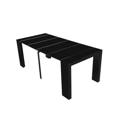 China Hot Selling Extendable Extendable Dining Table Modern Design High Gloss Foldable Dinner Room Table for sale