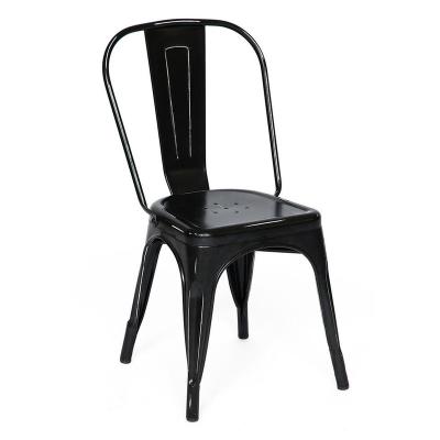 China Full Metal Powder Coating Tolix Bistro Restaurant Chair Stackable Metal Modern Cheap Price Best Selling Dining Chairs For Home Kitchen for sale