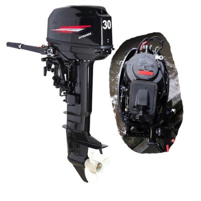 China Good quality SLHK2-496L two stroke shaft 496cc outboard engine 30hp strong hangkai boat engine 20000 pcs long/month for sale