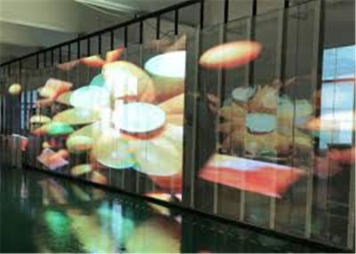 China P31.25 Ultrathin Transparent LED Curtain Screen Extremely Strong Wind Load Capacity for sale